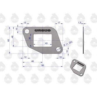 Komplet - zestaw uszczelek głowicy C-330 ORYGINAŁ URSUS