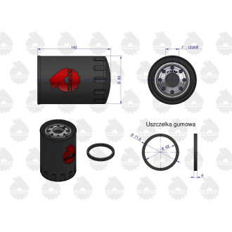 Filtr oleju PP-84, PP-8.4 C-330, C-360  ORYGINAŁ URSUS