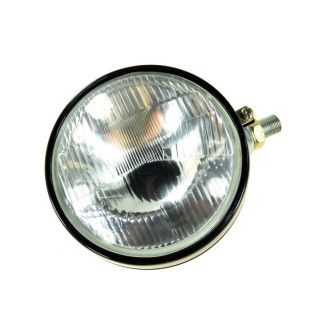 Reflektor przedni prawy, metalowy, R2 12V / 24V, światła mijania, drogowe, pozycyjne, C-330, C-360 46657210, 50024222 APARTS