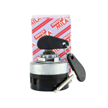 Stacyjka z kluczykiem, metalową nakrętką, 0-1-2-3, do Ursus C-330, C-360, C-385 42342100, 5471300 Sensor MILA