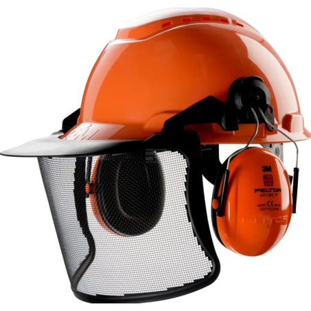 Kask ochronny H700, kpl. pomarańczowy 3M