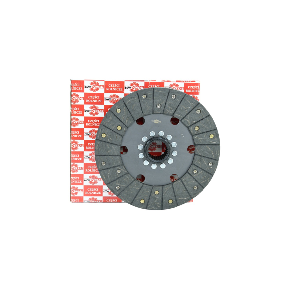 Tarcza sprzęgła 2-stopnia, fi-280 mm, 28 frezów, okładzina pleciona, pasuje do Ursus C-360 46511060 Univversal