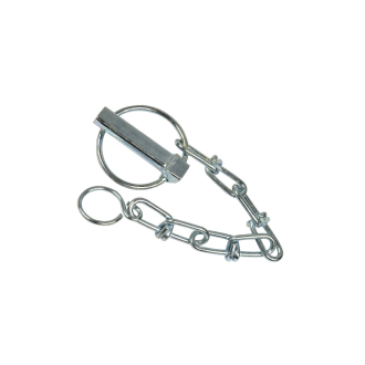 Przetyczka rolnicza fi-10 mm x 44,5 mm z łańcuszkiem, belki polowej C-330/C-360 42370380