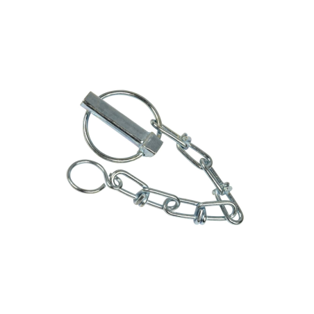 Przetyczka rolnicza fi-10 mm x 44,5 mm z łańcuszkiem, belki polowej C-330/C-360 42370380