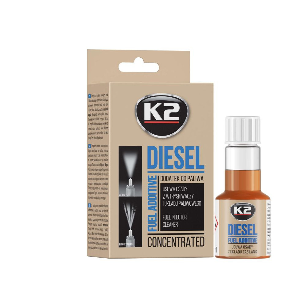 Środek do czyszczenia całego układu zasilania K2 DIESEL 50 ML