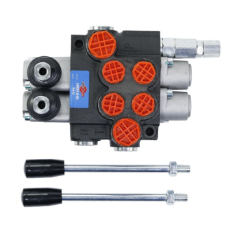 Rozdzielacz hydrauliczny 2-sekcyjny 40L UNIVVERSAL