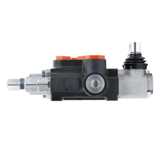 Rozdzielacz hydrauliczny 2-sekcyjny 40L, 1 sekcja z zatrzaskiem UNIVVERSAL