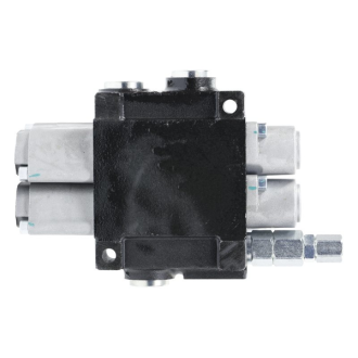 Rozdzielacz hydrauliczny 2-sekcyjny 40L, 1 sekcja z zatrzaskiem UNIVVERSAL