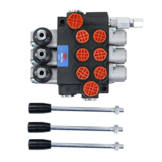 Rozdzielacz hydrauliczny 3-sekcyjny 40L UNIVVERSAL