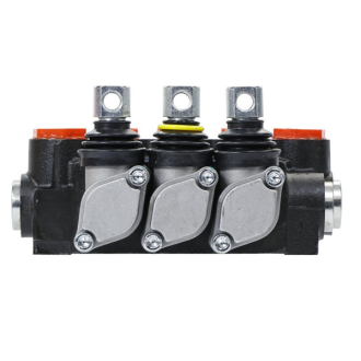 Rozdzielacz hydrauliczny 3-sekcyjny 40L, 1 sekcja z zatrzaskiem UNIVVERSAL