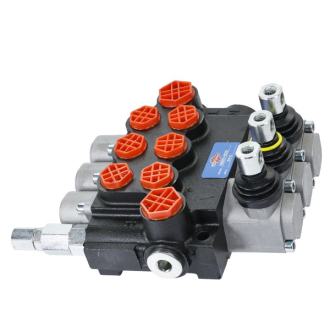 Rozdzielacz hydrauliczny 3-sekcyjny 40L, 1 sekcja z zatrzaskiem UNIVVERSAL