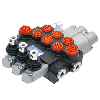 Rozdzielacz hydrauliczny 3-sekcyjny 40L, 2 sekcje pływające UNIVVERSAL