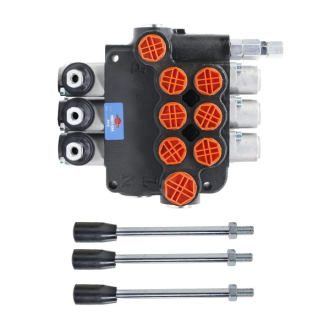 Rozdzielacz hydrauliczny 3-sekcyjny 80L UNIVVERSAL