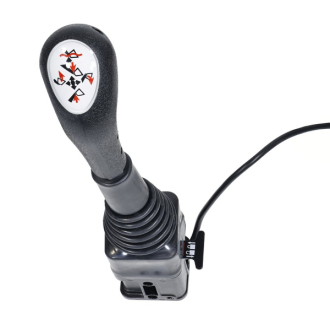 Joystick do rozdzielacza z przyciskiem, na widełki, blokada, Ładowacz Tur UNIVVERSAL