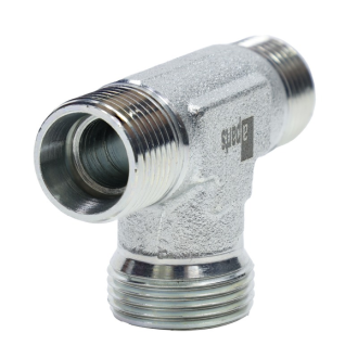 Trójnik hydrauliczny gwint metryczny 1,5x1,5x1,5 (krótki) BBB18x22x18