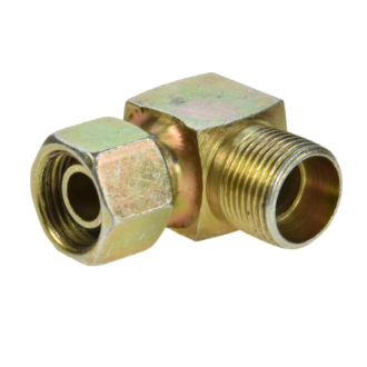 Złącze hydrauliczne kątowe gwint metryczny 1,5x1,5 AB 18x20