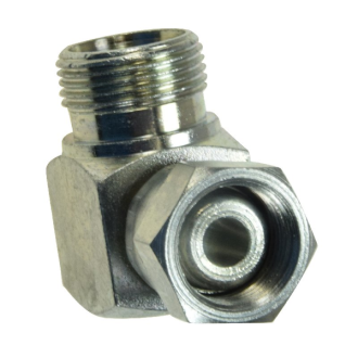 Złącze hydrauliczne kątowe gwint metryczny 1,5x1,5 AB 18x22