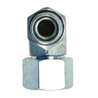 Złącze hydrauliczne kątowe gwint metryczny 1,5x1,5 AB 22x18