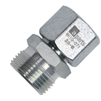 Złącze hydrauliczne proste gwint metryczny 1,5x1,5 AB 18x22